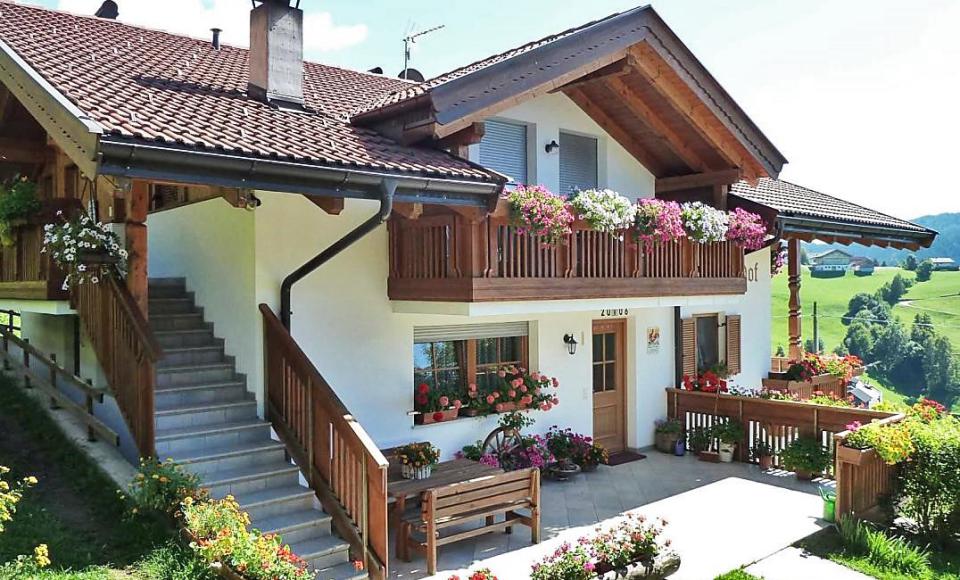 Terrasse vom Wieserhof in Hafling
